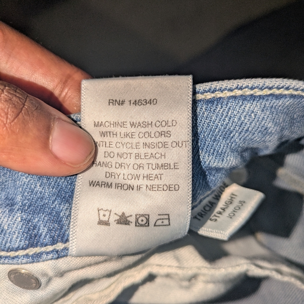 AMO Tricia Wide Straight Jeans In Joyous Size 27 $290 Shopbop - Picture 11 of 11
